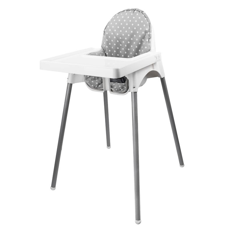 Twoworld High Chair Cushion for IKEA Antilop Highchair, Baby High Chair Seat Cover Liner Mat Pad Cushion for IKEA Antilop High Chair (Fashion Gray) - Image 2